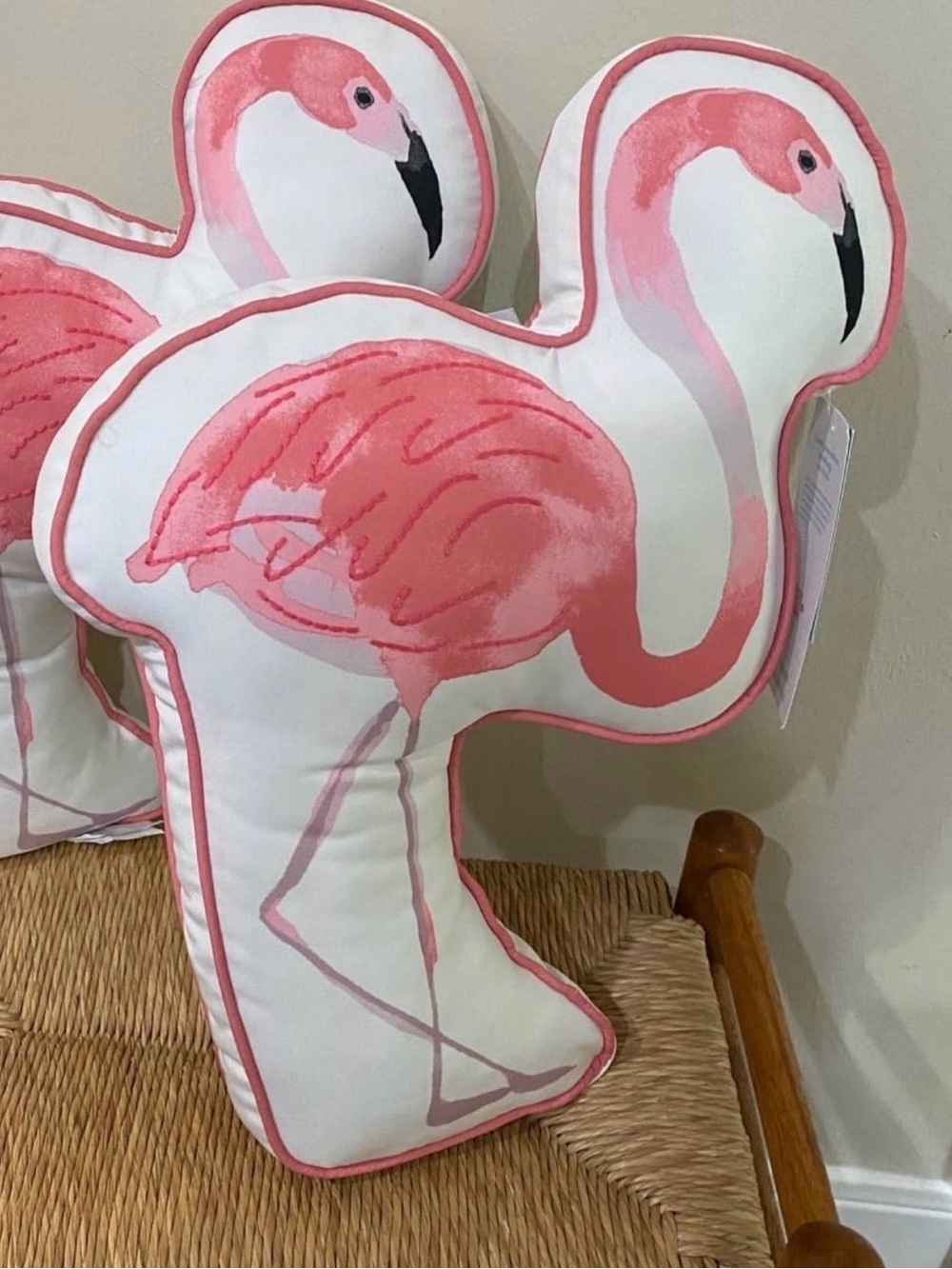 Martha Stewart Indoor Outdoor Flamingo Shaped Pillow - Brand new! - Picture 2 of 7